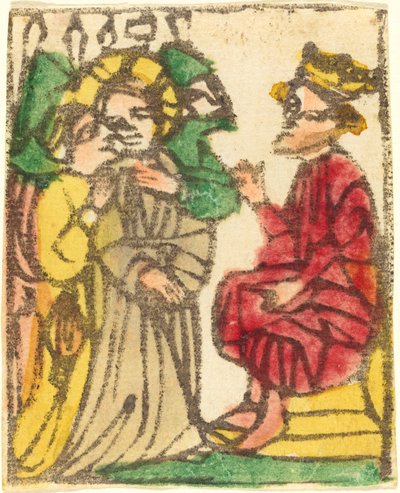 ヘロデの前のキリスト 作： German 15th Century