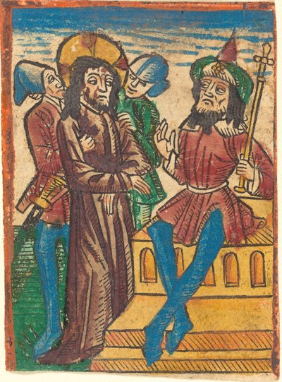 ピラトの前のキリスト 作： German 15th Century