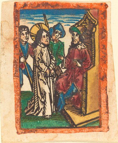 ピラトの前のキリスト 作： German 15th Century