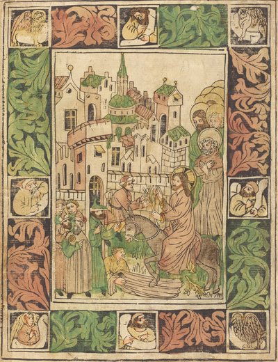 キリストのエルサレム入城 作： German 15th Century
