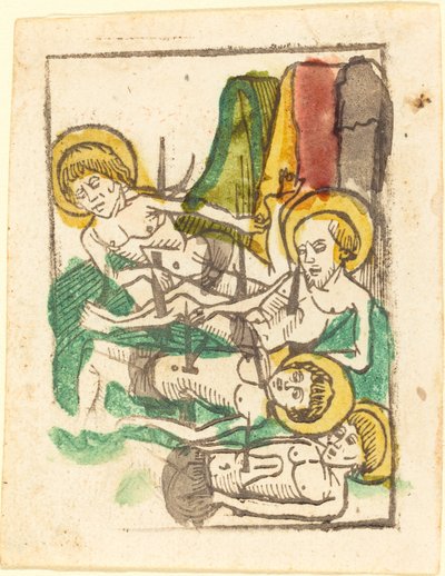 4人の殉教者 - 聖アカシウス 作： German 15th Century