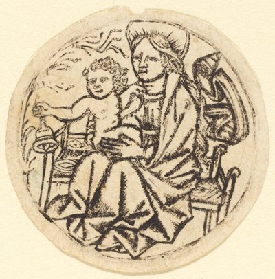マドンナとベルを持った子供 作： German 15th Century