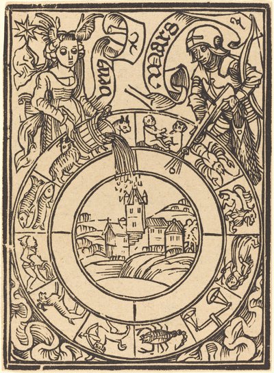 火星と金星 作： German 15th Century