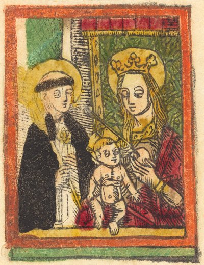 聖母子と聖バーナード 作： German 15th Century
