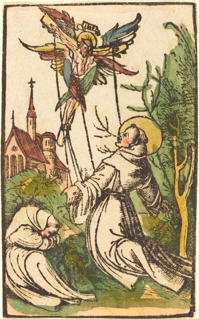 聖痕を受ける聖フランチェスコ 作： German 15th Century