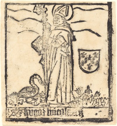 リンカーンの聖ユーゴー (またはアバロンの聖ユーゴー) 作： German 15th Century
