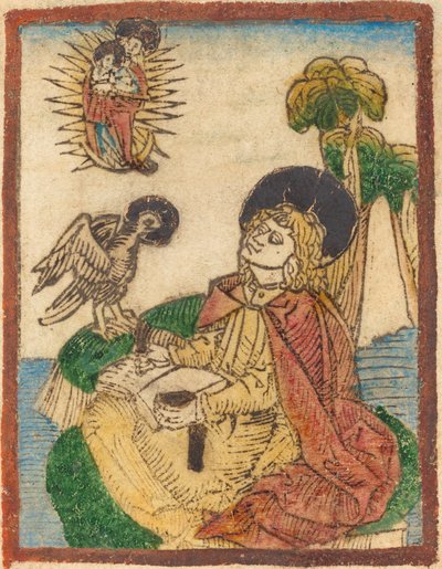 パトモス島の聖ヨハネ 作： German 15th Century