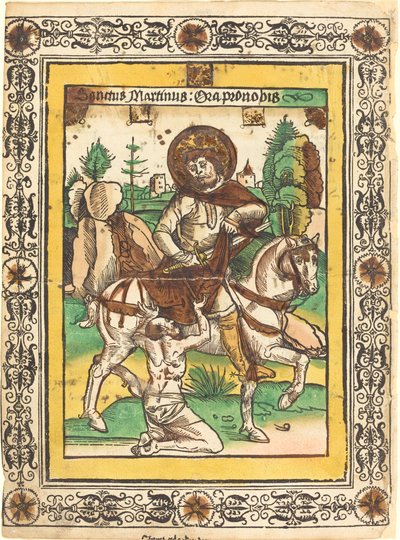 聖マルティンと乞食 作： German 15th Century