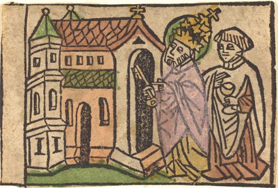 教会の創設者としての聖ペテロ 作： German 15th Century