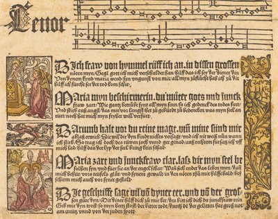 聖母への歌 作： German 15th Century