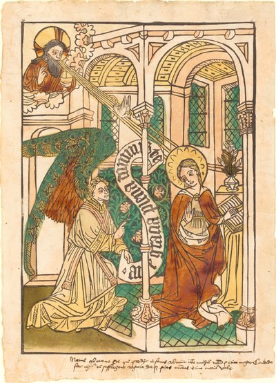 受胎告知 作： German 15th Century