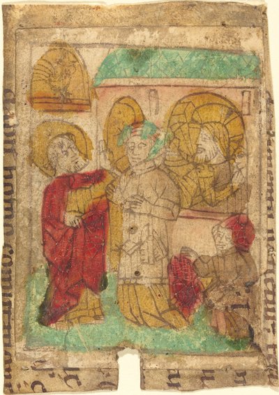 ピーターの否認 作： German 15th Century