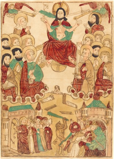 使徒たちとの最後の審判 作： German 15th Century