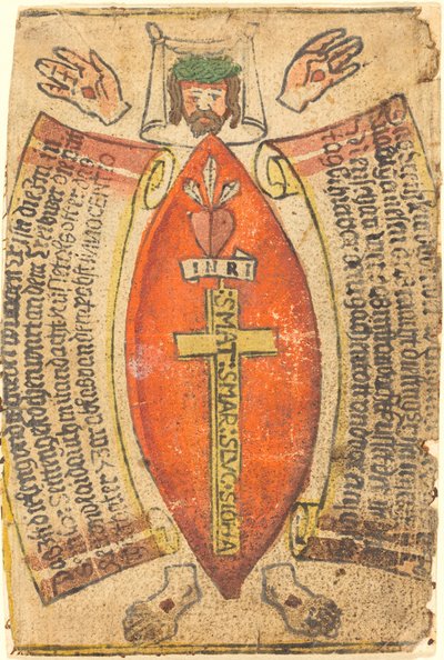 わきの傷とキリストの体の測り方 作： German 15th Century