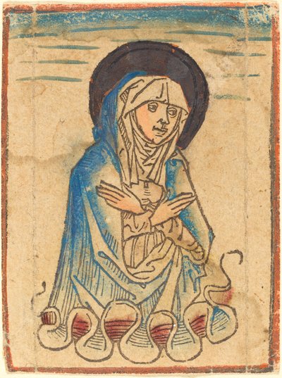 雲の中の聖母 作： German 15th Century or Master of the Housebook