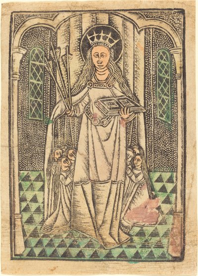 保護者としての聖ウルスラ 作： German 15th Century or Master of the Protective Saints of Cologne
