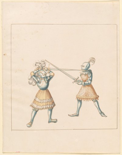 Freydal、The Book of Jousts and Tournament of Jousts and Tournament of Emperor Maximilian I: Combats on Foot (Jousts)(Volume III): プレート 162 作： German 16th Century