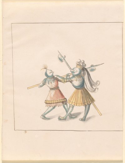 Freydal、The Book of Jousts and Tournament of Jousts and Tournament of Emperor Maximilian I: Combats on Foot (Jousts)(Volume III): Plate 143 作： German 16th Century