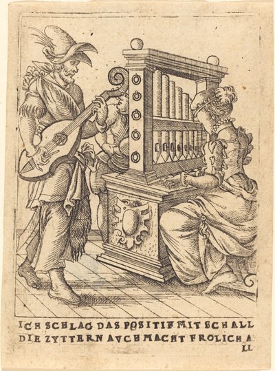 私は音でポジティブを打った、Zytternavchmachtはすべて幸せに 作： German 16th Century