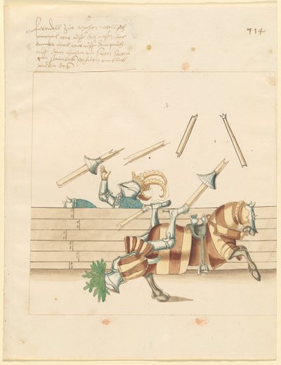 イタリアの平和の馬上槍試合 作： German 16th Century