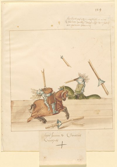イタリアの平和の馬上槍試合 作： German 16th Century