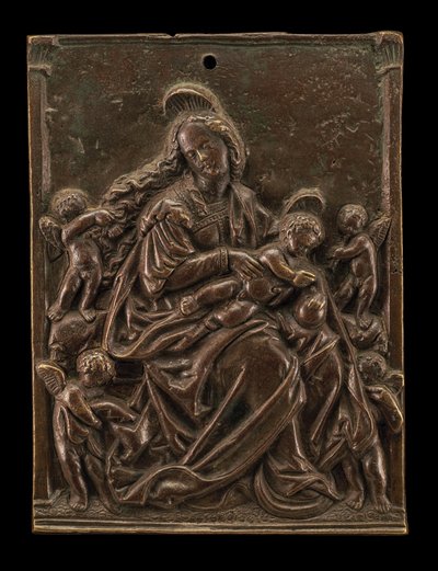 四人の天使と聖母子 作： German 16th Century