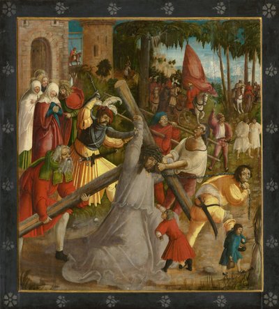 十字架を運ぶキリスト、1515年。 作： German Master