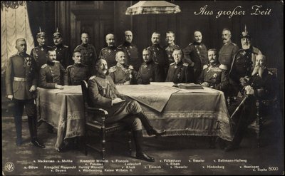 コラージュ、ヴィルヘルム1号と2号、ビューロー、ヒンデンブルクなど 作： German Photographer
