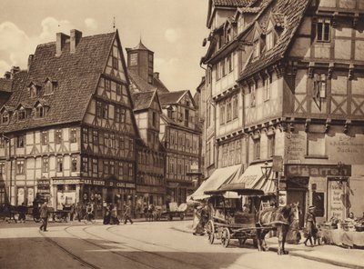 ハノーファー、マルクト通り（モノクロ写真） 作： German Photographer