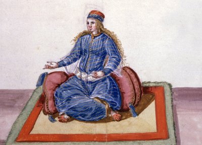 オスマン・トルコのスルタンの宮廷で愛用されていたもの、1600年頃（水彩画） 作： German School
