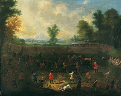優雅な企業観戦とキツネ投げの試合 作： German School