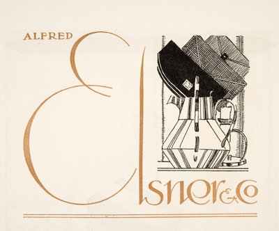 アルフレッド・エルスナー社の広告（1922年発行の『Styl』より）（ポショワールプリント 作： German School