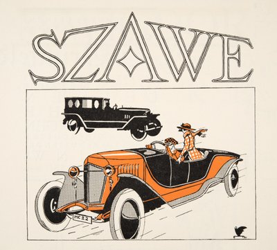 Szaweの広告、Styl誌より、1922年発行（ポショワール版画） 作： German School