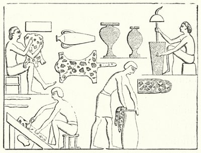 古代エジプトのタンナー（彫刻 作： German School