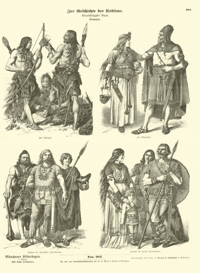 古代ゲルマン衣装 作： German School