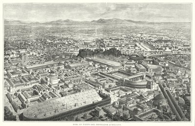 皇帝マルクス・アウレリウスの時代の古代ローマ 作： German School