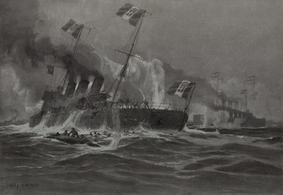 イタリアの2隻の魚雷艇駆逐艦に対するオーストリアハンガリー海軍の攻撃 作： German School