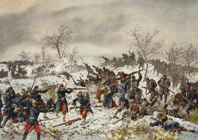 1871年1月11日、ルマンシャンパーニュ戦争、プロイセン戦争前の戦い 作： German School
