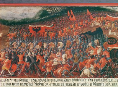 1388年頃のドイツのクローネンベルクの戦い 作： German School