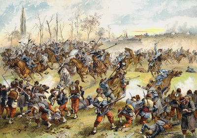 1871年1月19日の仏プロイセン戦争、聖クエンティンの戦い 作： German School