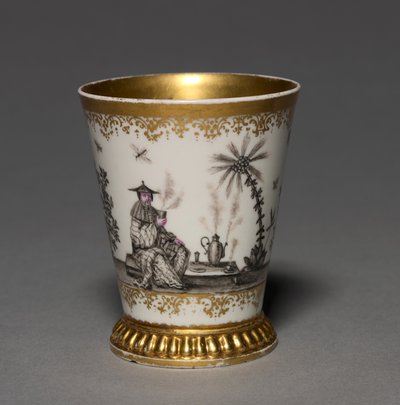 ビーカー 製造者 マイセン磁器工場 ドイツ 1720年以前（磁器、内部に金彩あり 作： German School