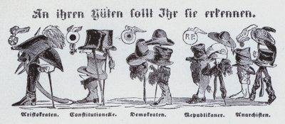 帽子を見ればわかる」（リトグラフ 作： German School