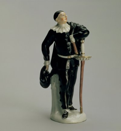 Wenzel Neu（d.1774）によるCommedia dellArteシリーズの船長、クロスターヴェイルスドルフ工場用、1764-5（磁器） 作： German School