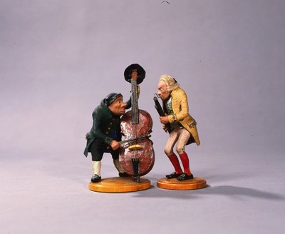 1836年にニュルンベルクで製作されたミュージシャンの風刺画（セラミック）（78087も参照） 作： German School