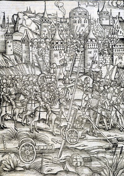 Caseau fort siege - Engraving, Germany 作： German School