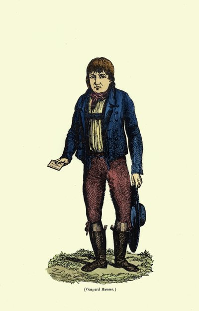 カスパーハウザー（c.1812-1833）（後の色付け） 作： German School