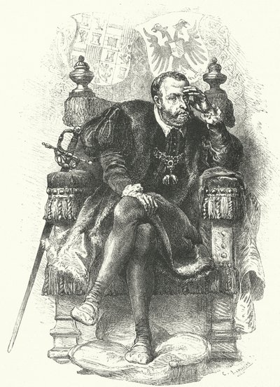 神聖ローマ皇帝シャルル5世（彫刻 作： German School