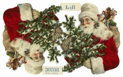 父のクリスマスを描いたクリスマスカード 作： German School