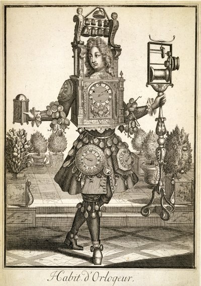 時計メーカーの衣装、パブ。ジェラール・ヴァルク（16512-1726）c.1690 作： German School