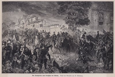 プロイセンのフリードリヒ皇太子、ヴェルトの戦いにて（普仏戦争、フランス 作： German School
